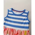 thumbnail image 4 of Aoujea Up to 50% off Girls' Dresses Baby Girls Summer Printing Sleeveless Knitted Cotton Round Neck Dress, 4 of 8