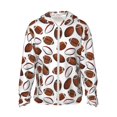 thumbnail image 1 of Fotbe Football Chaqueta con Protección Solar UPF 50+ para Hombre y Mujer, Camisa con Capucha y Bolsillos-Large, 1 of 7
