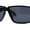 Matte Black - Black, variant on Locs Oversized Mirror Lens Thin Plastic Gangster Rectangle Sunglasses Shiny Black