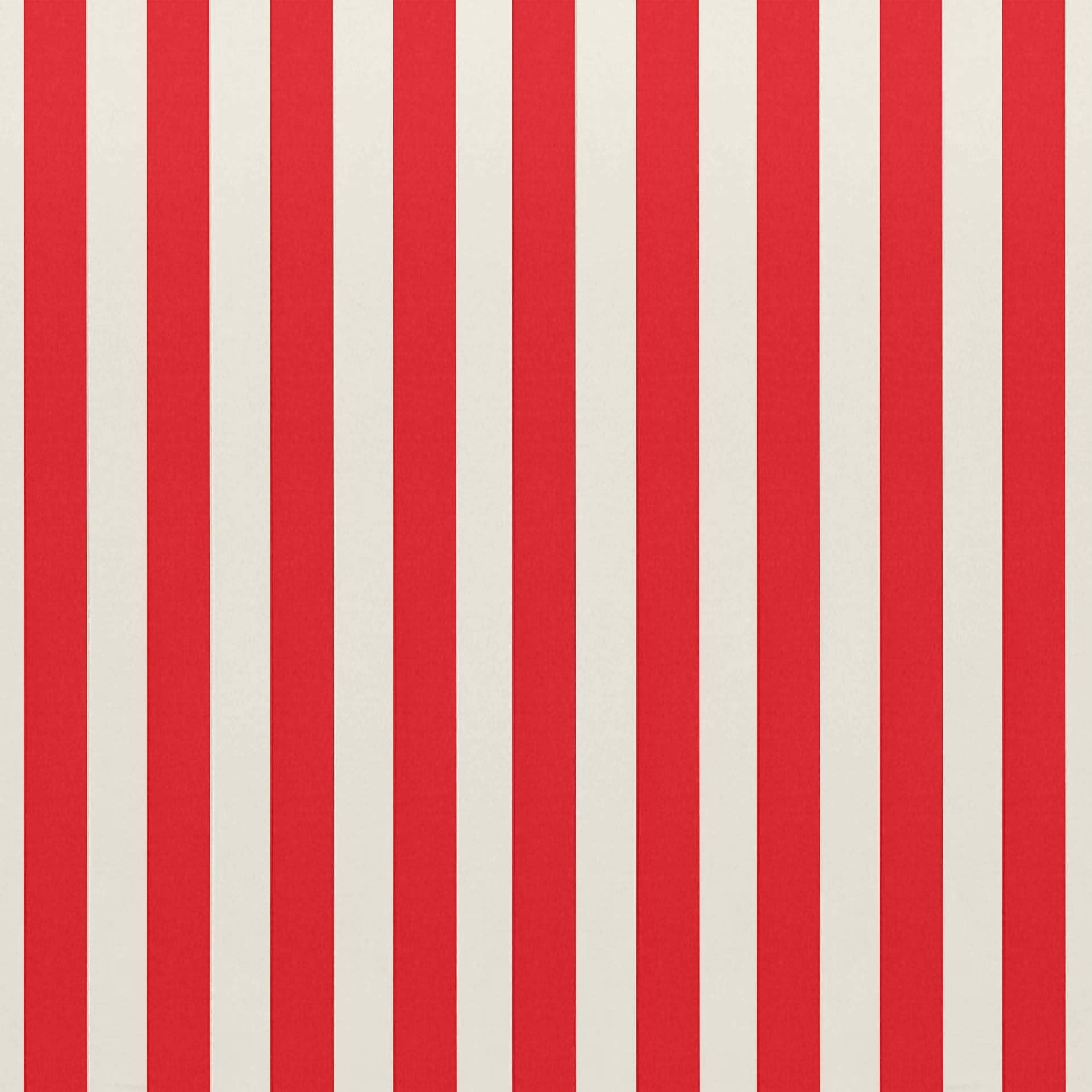RSH Décor Indoor Outdoor Foam High Back Chair Cushion, Red White Stripe