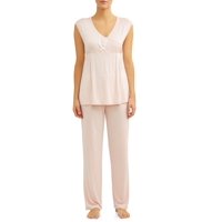 Nurture by Lamaze Maternity Nursing Short Sleeve Top and Pants Sleep Set