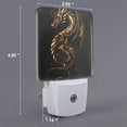 thumbnail image 2 of Fotbe Golden Dragon Tattoo Art Luz Nocturna LED, Luz de Noche con Sensor de Luz Natural de Anochecer a Amanecer, Se Enchufa a la Pared, Blanco Cálido 0.5W-EU, 2 of 7