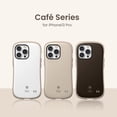 thumbnail image 5 of Café Series Designed for iPhone 11Pro case(5.8") – Cute Hybrid [Hard Shell + Bumper] Shockproof Phone Case -Café Latte, 5 of 5