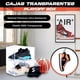 thumbnail image 2 of Playoff Box Set de 4 Cajas Para Zapatos Sneakers Transparentes Apilables Apertura Lateral Magnética Resistente Durable | Organizador de Zapatos Soporta 25Kg | Cajas para Tenis | Gris, 2 of 9