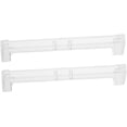 thumbnail image 1 of 2Pcs Transparent Plastic Valance Corner Bracket for 3.5 Inch Vertical Blinds, Hidden Curtain Connector, Lightweight and Easy to Install Blind Accessories, 1 of 8