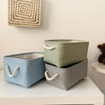thumbnail image 3 of Nvzi Storage Bins for Shelves Storage Baskets for Organizing, Fabric Storage Cubes Closet Organizer for Home Nursery Baby Toy Gift Decorative 15.7*11.8*7.8inch (Pink), 3 of 4