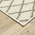 thumbnail image 3 of Oriental Weavers Georgia Area Rug 717B0 Casual Ivory Banded Rows 6' 7" x 9' 2" Rectangle, 3 of 3