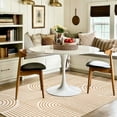 thumbnail image 6 of Moynesa 4'x6' Abstract Washable Rug, Soft Non-Slip Area Rugs for Bedroom, Ultra-Thin Living Room Rug Modern Rainbow Throw Carpet for Laundry Room Entryway Office Kitchen, Orange, 6 of 8