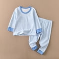 thumbnail image 2 of MEZZALL Boys Pajamas Sets Comfortable Cartoon Print Loungewear Toddlers Soft Sleepwear Crew Neck Long Sleeve Tops And Pants Two Piece Pajamas Sets For Children Cozy Nightwear Trendy Homewear, 2 of 7
