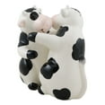 thumbnail image 2 of Ceramic Bovine Love Holstein Cows Couple Dancing Salt And Pepper Shakers Set, 2 of 10