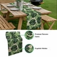 thumbnail image 5 of Palm Leaf Table Runner - 70 Inch Long, Kitchen Dining Table Runner Dresser Scarves, Tropical Plant Country Green Summer Farmhouse Decor for Coffee Tables Wedding Party Banquet, 5 of 8