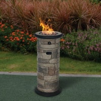 Bond Wellsville 13 In. W. x 28.35 In. H. x 13 In. L. Cylinder Gas Fire Column