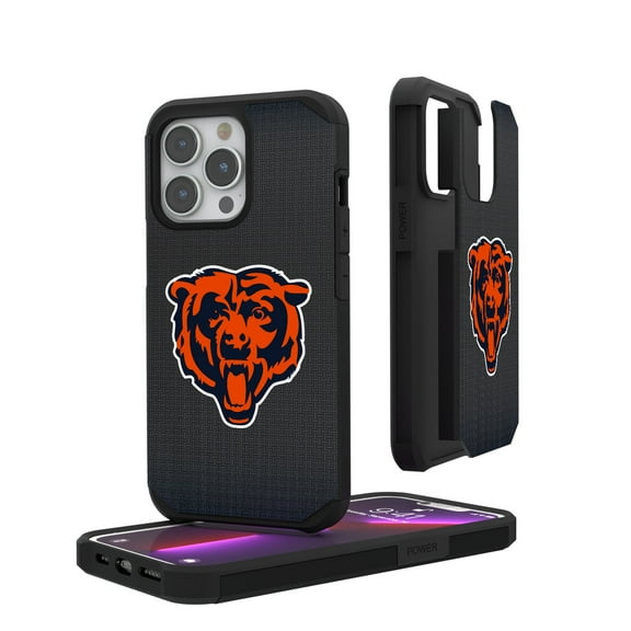 Chicago Bears Linen Logo iPhone Rugged Case