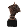 thumbnail image 2 of Wildlife Bovidae Gnu Wildebeest Bull Bust Bronze Electroplated Resin Figurine, 2 of 9