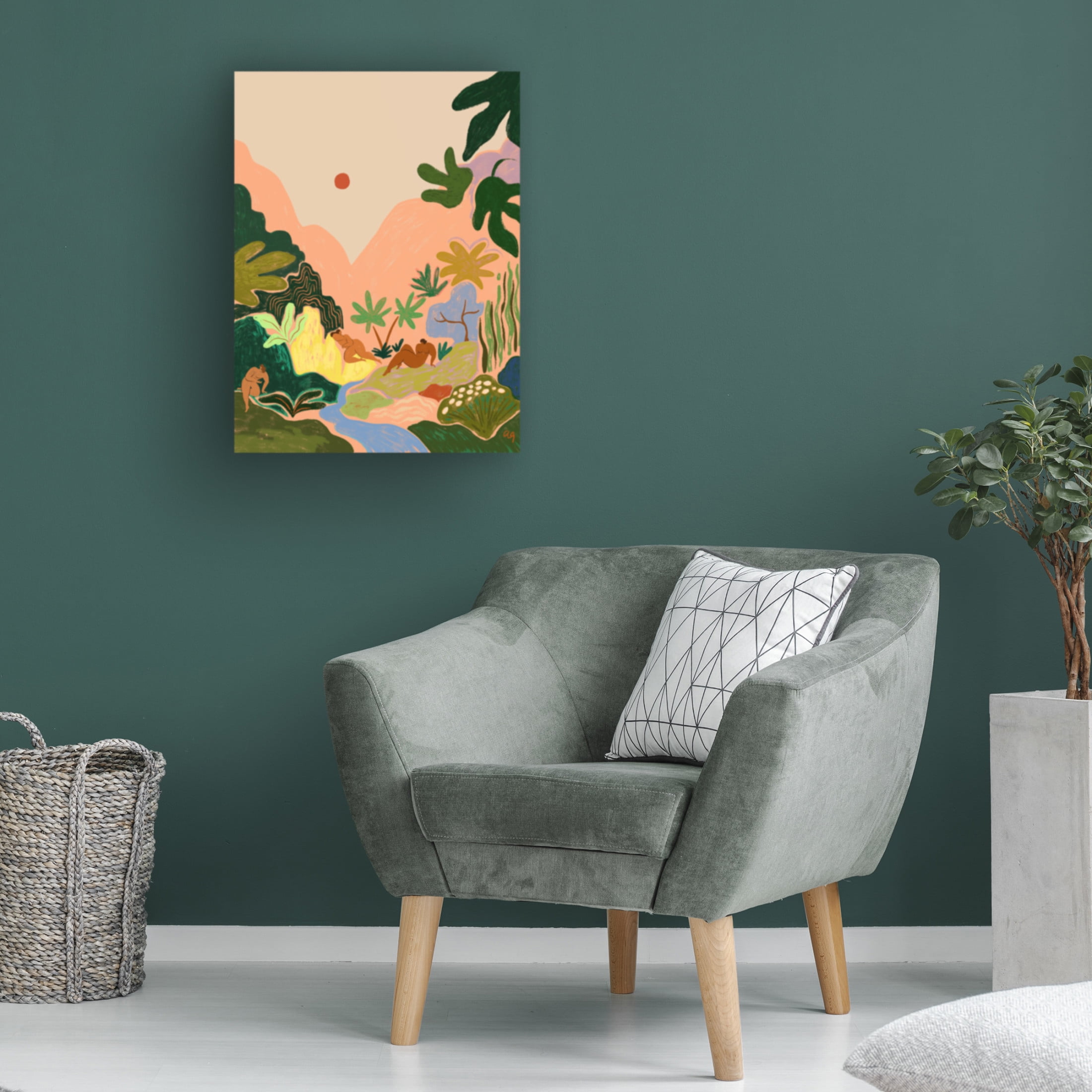 Trademark Fine Art Arty Guava Lost In Paradise No2 Canvas Wall Art
