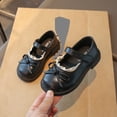 thumbnail image 2 of Viluyesy Girls Mary Jane Shoes With Bow - Princess Leather Flats Soft Sole Lace Loafer Dress Shoes For Toddler Kids Spring Summer Black Size 3, 2 of 10