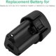 thumbnail image 3 of 10.8v 12v 2000mAh Reemplazo de Iones de Litio 2 Paquetes de Batería + Juego de Carga Compatible con Makita BL1013 Makita BL1014 2x Batería + Juego de Cargador 194550-6 194551-4 195332-9, 3 of 9