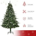 thumbnail image 4 of HOMCOM 6FT Artificial Snow Christmas Pine Tree Xmas Decoration w/ Pinecone, 4 of 10