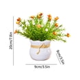 thumbnail image 3 of Flores artificiales Pequeñas macetas Decoración interior - Arreglo floral de seda artificial Mesa de mesa simulada para el salón Mesa de comedor, 3 of 6