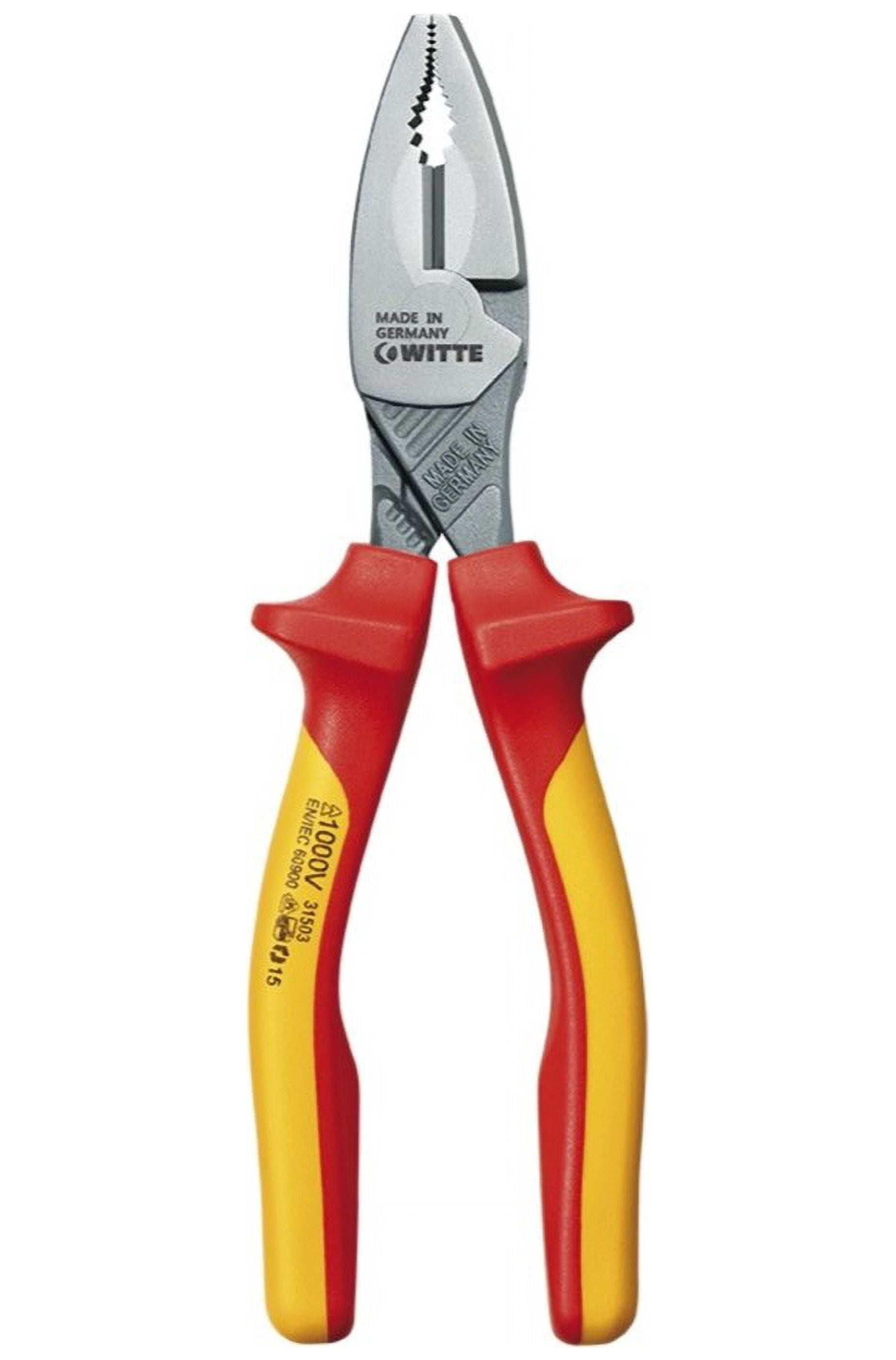 WITTE 31503_1000V Professional Electrician Heavy Duty Combination Pliers / Cutters