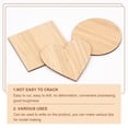 thumbnail image 4 of 1Set Wooden Boards for Painting Square & Flat Round & Heart BurlyWood 60x60x2mm 30pcs/set, 4 of 6