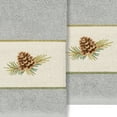 thumbnail image 3 of Linum Home Textiles 2-Pieces Nature Turkish Cotton Hand Towel Set, 16" x 30", Gray, 3 of 3