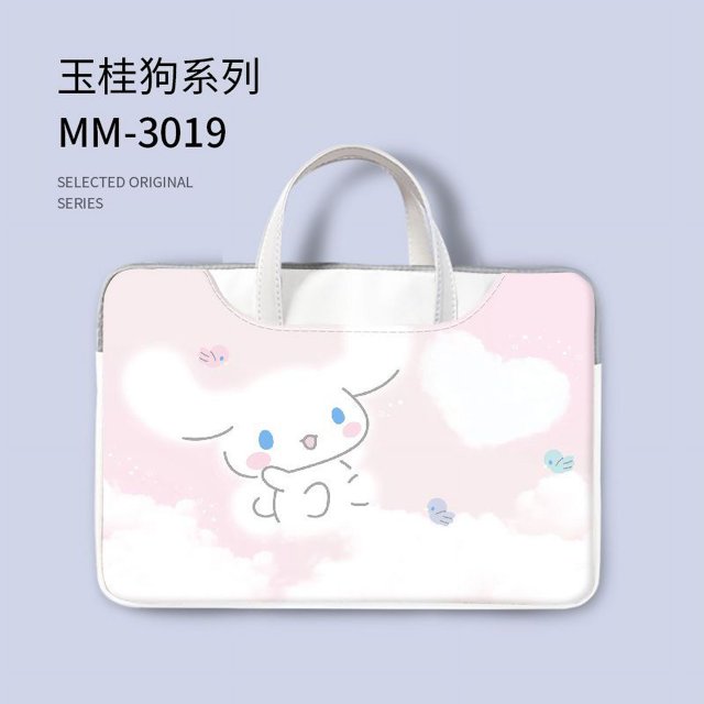 Cartoon Hello Kitty Laptop Bag Shoulder Messenger Notebook Pouch Briefcase Office Travel Business Computer Handbag YJ