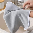 thumbnail image 3 of WZXPWT Pures-Color Microfiber Dishcloth, Absorbent Lint-Free Cleaning Cloth, Streak-Free Glass Towel for Home and Car, 3 of 6