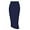 Navy Blue, variant on Women's Office Work Pencil Skirt Stretch High Waist Below Knee Bodycon for Business Casual