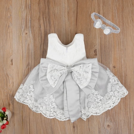

Princess Flower Girl Dress Summer Tutu Birthday Party Dresses Christening Lace Wedding Kids Formal Gown Dress 6-12 Months