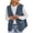 Blue women's casual vest a1, variant on Women's Fall Winter Sleeveless Button Down Open Front Vest Casual Loose Solid Outerwear Jacket Basic Warm Tops for Daily Wear Fashion Clothes, Pink S