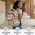 thumbnail image 5 of Aplkyhs Cute Dinosaur Backpack for Kids 6-12 Ergonomic Lightweight 17 Inch School Bag with Adjustable Straps for Elementary Outdoor, 5 of 7
