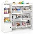 thumbnail image 1 of Costway Kids Toy Storage and Bookshelf, Wooden Bookcase with 4 Small Boxes & 4 Large Boxes, 1 of 10