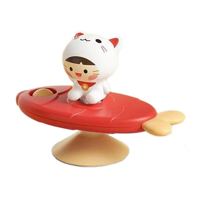 Red Red Rotating Toy, Strong Suction And Smooth Spin, Toddlers Focus And Coordination Development Game