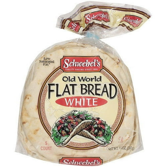 Schwebel Baking  Old World White  Flat Bread, 5 ea