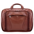 thumbnail image 6 of McKlein Mens IRVING PARK 15.6" Leather Double Compartment Laptop Case in Brown, 6 of 8