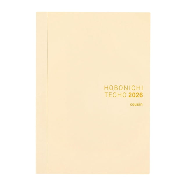 Planificador Hobonichi Techo 2026 Cousin A5 en inglés, diario