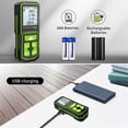 thumbnail image 5 of Digital Green Laser Distance Meter 100M Laser Tape Measure Rangefinder with LCD Angle Sensor Measuring Tools, 5 of 5