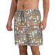thumbnail image 2 of Balery Kitchen Food Traje de Baño Estilo Hawaiano para Hombre, Shorts de Secado Rápido con Bolsillos-Small, 2 of 6