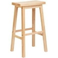 thumbnail image 1 of PJ Wood Classic Saddle-Seat 29In Kitchen Counter Stools, Natural, 1 of 11