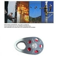 thumbnail image 4 of Rock Climbing Pulley Aluminum Alloy 22KN Light-Weight Portable Heavy Duty Single Fixed Swing Pulley Black, 4 of 5