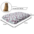thumbnail image 2 of Chevron Pet Bed, Symmetric Stripes in Gradient Tone Arrows Classic Vintage Graphic, Chew Resistant Pad for Dogs and Cats Cushion with Removable Cover, 24" x 39", Turquoise Pale Grey, by Ambesonne, 2 of 4