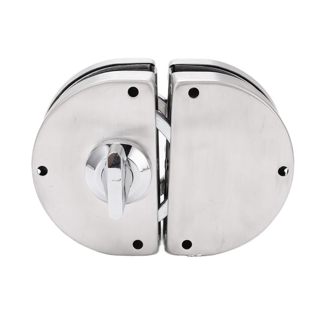 Cerradura De Puerta Corrediza De Empuje, Resistente, Duradera, Instalación Simple, Cerradura De Vidrio De Doble Puerta Para Puerta De Vidrio Sin Marco Para Oficina Para El Hogar
