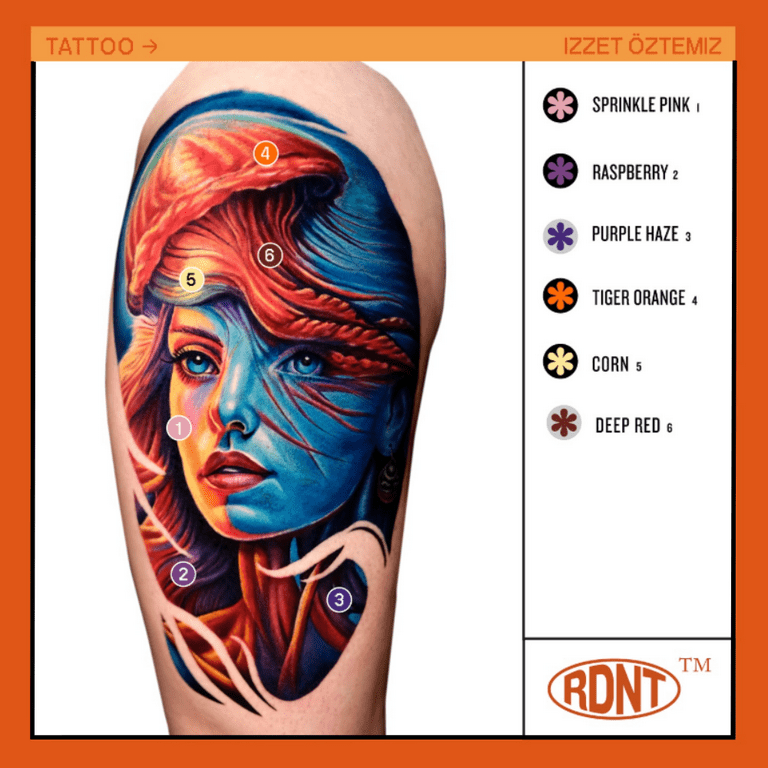 Radiant Colors Tattoo Ink Tattooing Inks Fluid Vegan Pigments