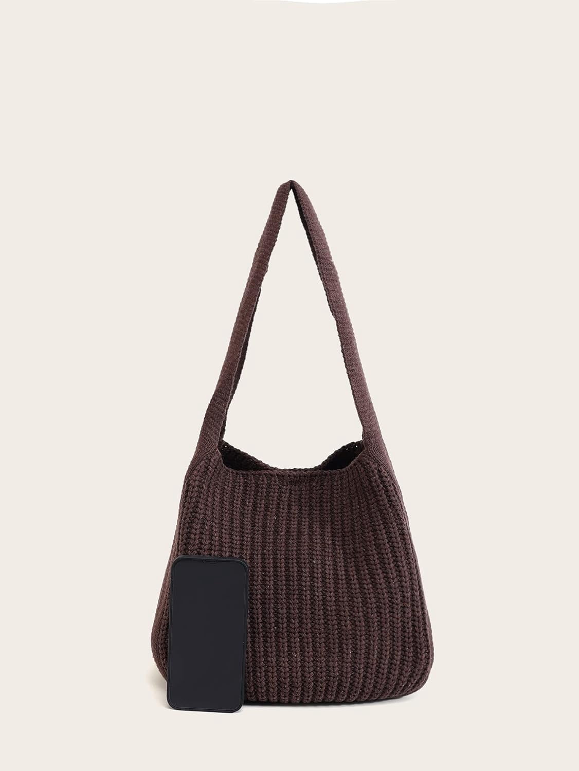 CAILDANL Women's Crochet Tote Bag Knit Shoulder bag,Aesthetic Bag,Cute Eco-Friendly Tote for Travel,Daily Use,Gift Box Packaging