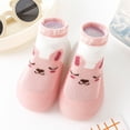 thumbnail image 2 of Youmylove Spring Summer Children Infant Toddler Shoes Boys Girls Socks Shoes Flat Bottom Non-Slip Breathable Cartoon Face Pattern Newborn Leisure Footwear, 2 of 4