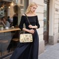 thumbnail image 5 of FORMRS Women Crossbody Purse with Chain Strap Vegan Leather Shoulder Handbag, Beige Birds Floral, 5 of 7