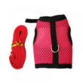 thumbnail image 1 of Small Pet Rabbit Harness And Leash Set Two-legged Chest Strap Outdoor Traction Rope Leash Clothes for Chinchilla Dutch Guinea Pig Breathable Mesh, 1 of 11