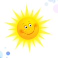 thumbnail image 4 of Smiling Sun Wall Sticker Wall Decal Sun Wallpaper for Kindergarten Home Kids Children Room Wall Decorations, 4 of 4