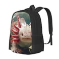 thumbnail image 1 of Fotbe Colorful Axolotl Underwater Mochila para Hombre y Mujer - Tela Oxford 600D Resistente - Mochila Impermeable de Gran Capacidad para Escuela, Viajes y Senderismo, 1 of 6